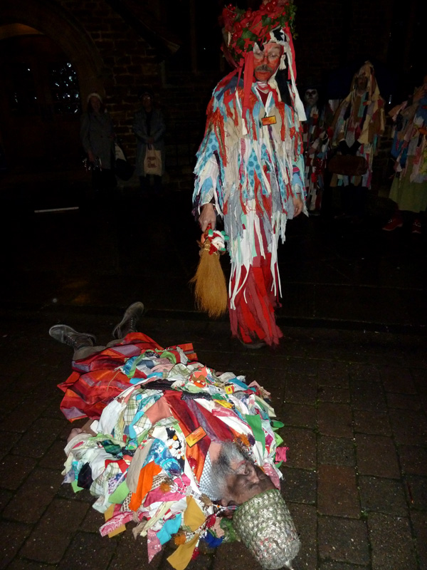 Godalming Geezers outside St Peter and St Paul's Church