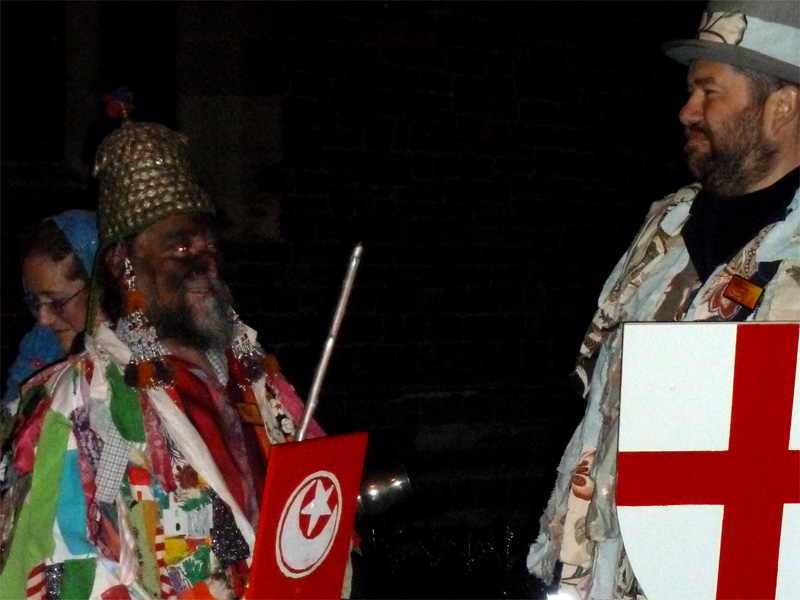 Godalming Geezers outside St Peter and St Paul's Church
