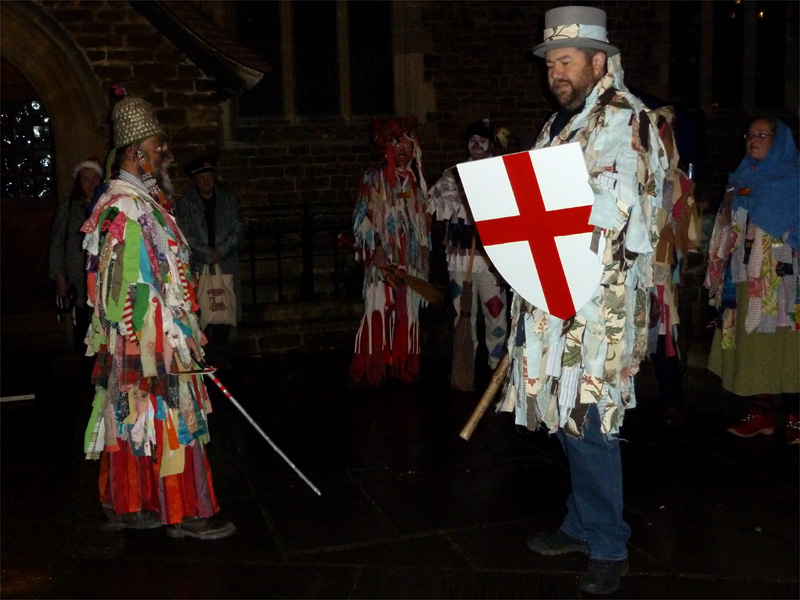 Godalming Geezers outside St Peter and St Paul's Church
