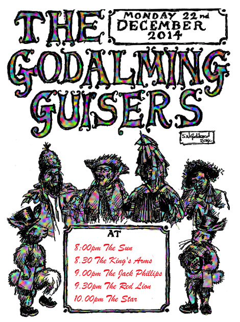 2014 Godalming Geezers poster with unconfirmed times